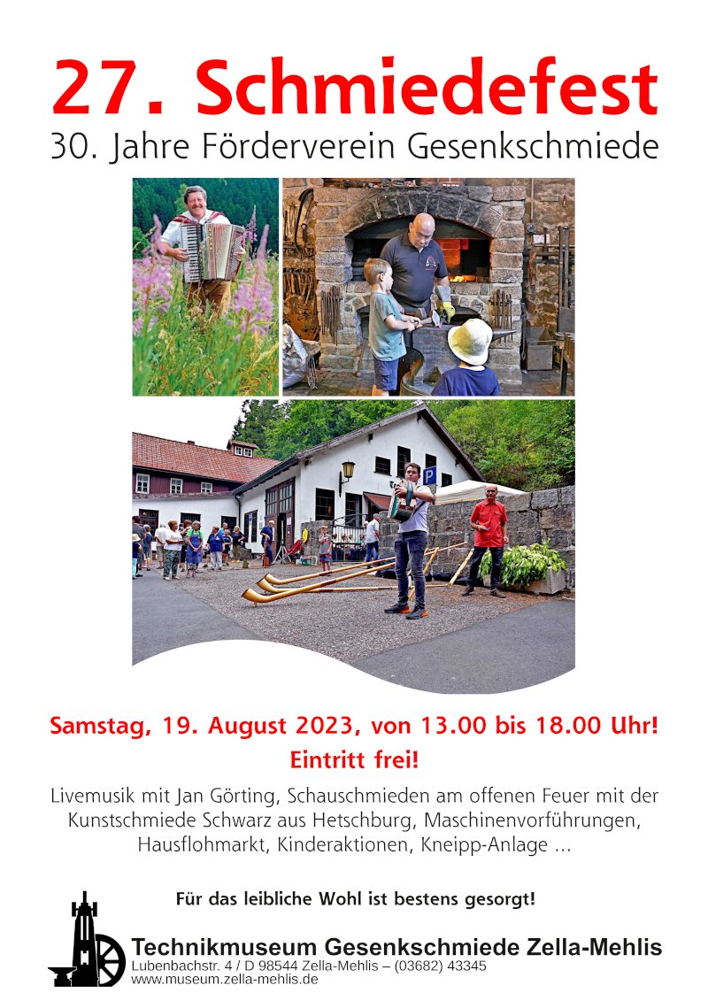 Plakat Schmiedefest